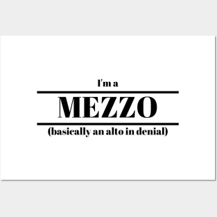 I'm a Mezzo Slogan Design Posters and Art